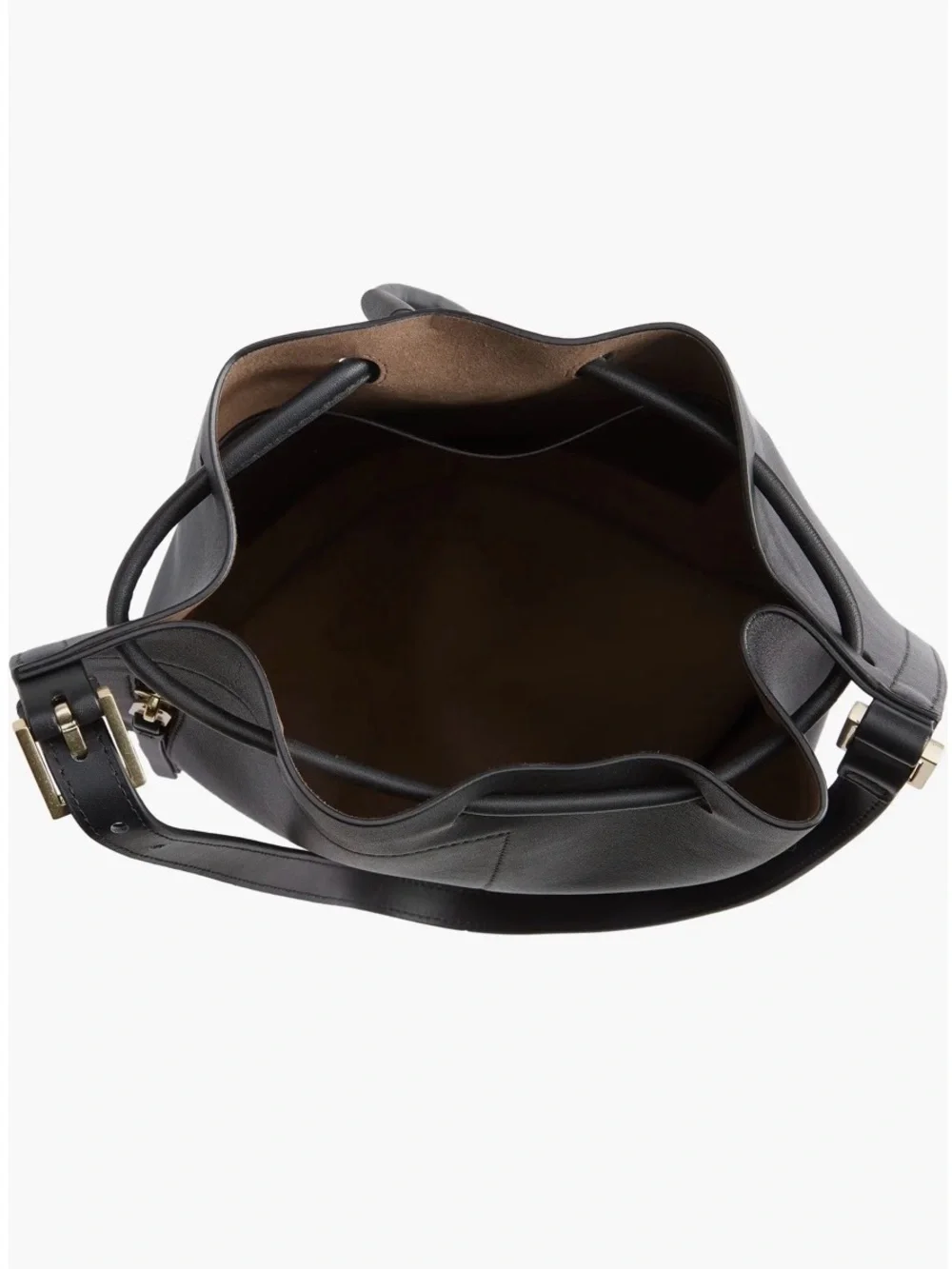 AllSaints Alpha Leather Backpack - Black Leather Should-to-Backpack Bucket Bag